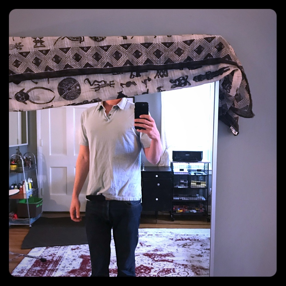 James Perse Supima cotton, light blue polo